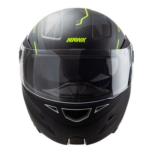 Casco Para Moto Rebatible Hawk Rs5 Resistance Doble Visor