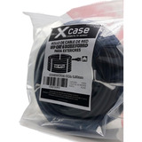 50 M Cable Red Utp Cat. 6 Doble Forro Negro Xcase