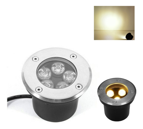 Spot Empotrable Para Piso Exterior Led Impermeable 3w