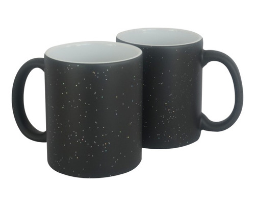 Taza Mágica Glitter 11 Oz. Para Sublimar Sublimación 24 Pz. 