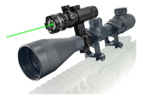 Pack Mira Telescopica 3-9x40 Mira Laser Punto Verde Pcp 20mm