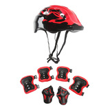 Juego 7 Piezas De Casco Para Niños, Rodillera, Protector ,