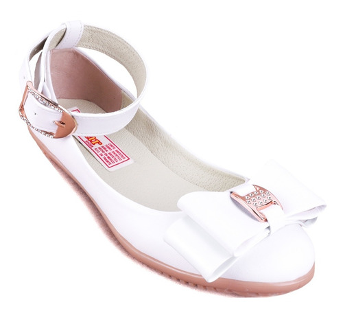 Zapatilla Jovencita Comunión Bautizo Blancas Moda 2222-b