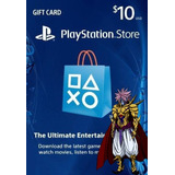 Tarjeta/card Psn 10 Usd (usa) Playstation Network  Ps3/ps4