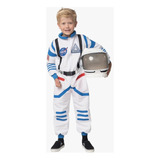 Traje De Astronauta Niño Bebe Disfraz Espacial Con Casco