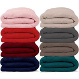 Mantas Soft Cobertor Casal Microfibra Toque Macio Cor Cores Sortidas