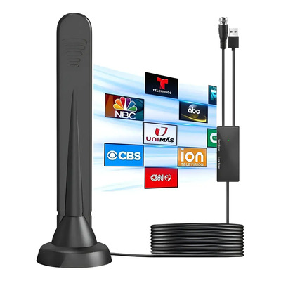 Antena TV Digital Interior Qzgyoool 4K 1080p HDTV Amplificada 50+ Millas | MercadoLibre