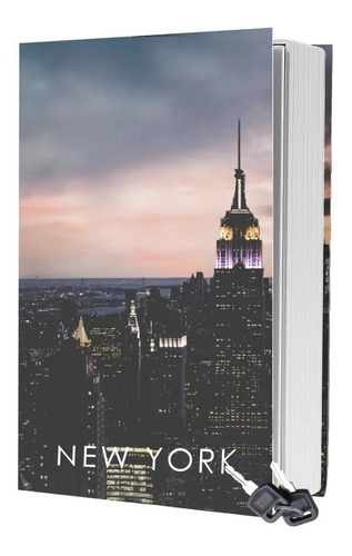 Cofre Camuflado C/chave Formato Livro Porta Joias New York M