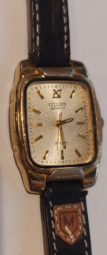 Vintage Reloj Pulsera Citizen De Dama Quartz Dorado Oro