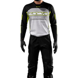 Conjunto Radikal Racing Concept Gris 2.0 / Negro Mx Atv 2023