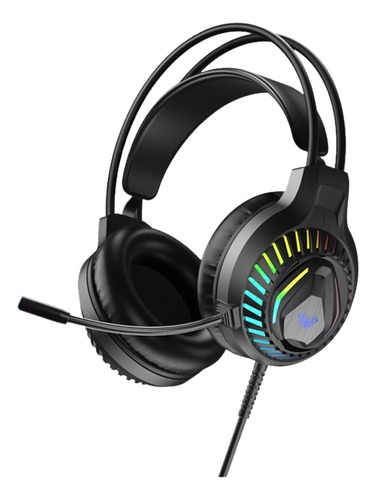 Fone De Ouvido Headset Gamer Rgb Aula S605 Pc/ps4/xbox Preto