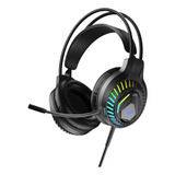 Fone De Ouvido Headset Gamer Rgb Aula S605 Pc/ps4/xbox Preto