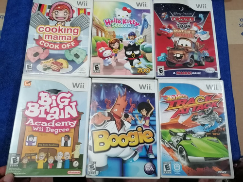 Wii Juegos Lote De 6 Juegos Usados Completos Marcas De Uso 