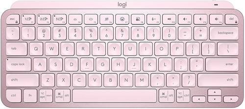 Outlet Teclado Logitech Inalambrico Bt Mx Keys Mini Rose