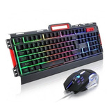  Set K33 Combo Mouse Y Teclado Gaming Usb Retroiluminado