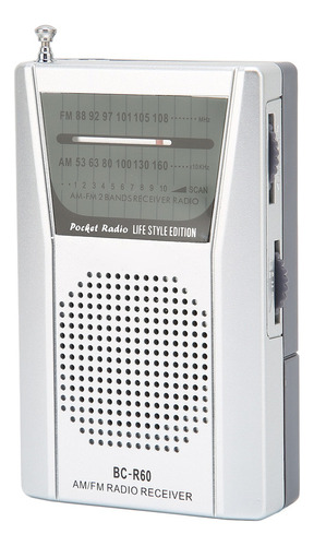 Radio Portátil Transistor Am Fm Bocina 5w Funciona Con Pila