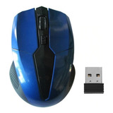 Mouse Inalámbrico Portátil De 2,4 Ghz Azul