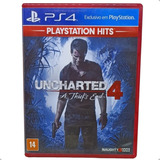 Uncharted 4 - Ps4 Mídia Física Disco Original Playstation 