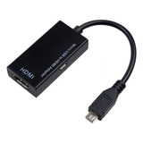 Convertidor De Cable Micro Usb A Hdmi, Adaptador Mhl, 1080p