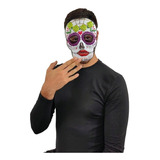 Kit Máscaras Catrina Kids Ghoulish 4pz Mitad Rostro Fiesta