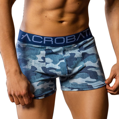 Boxer Acrobata 5017 Algodon/lycra Estampado Camuflado