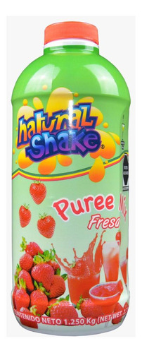Concentrado Pulpa De Fruta Natural Shake Fresa 1lt