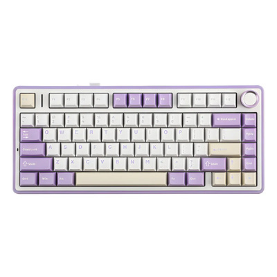 Teclado Mecánico Inalámbrico Epomaker X Aula F75 75% Gasket Teclado Purple - Switch Leobog Reaper Idioma Ingles Us Ansi | Envío gratis