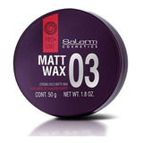 Cera Salerm Matt Wax Fijación Fuerte Para Cabello Mate 50gr 