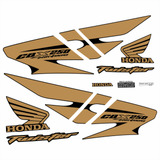 Calcos Honda Cbx 250 Twister Kit Completo Moto Negra Metaliz