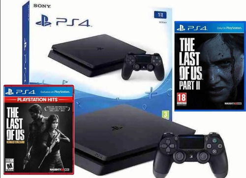 Playstation 4 Slim 1 Tera + The Last Of Us Parte 1 Y 2 