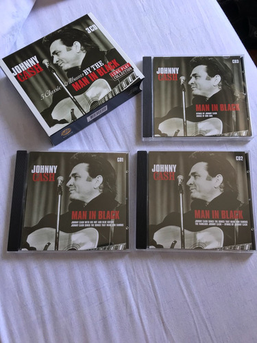 Box 3 Cds Johnny Cash. Man In Black