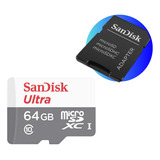 Cartão De Memória Sandisk Ultra 100mbs 64gb P/ Câmeras Wi-fi