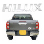 Emblema Hilux Toyota Negro Mate Platn Accesorio Lujo Pickup