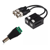 Par Transceptor Balun 4k 8mp + Conector Macho Energía Dahua