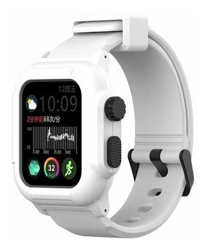 Funda Para Apple Watch Band 4 Iwatch Correa De Silicona 44 M