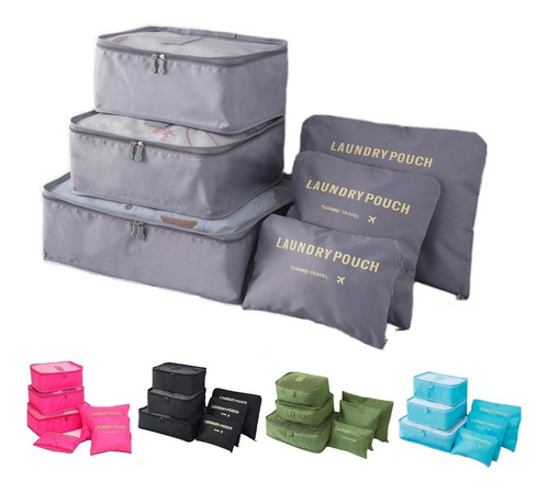 Set X 6 Organizador De Ropa Y Baño