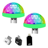 Mini Bola De Discoteca Luces Usb, Control De Sonido De ...