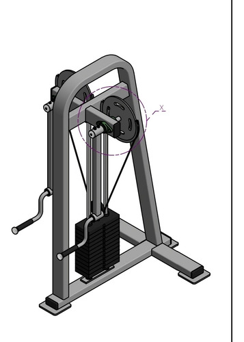 Plano Maquina De Gimnasio Vuelo Lateral De Hombro