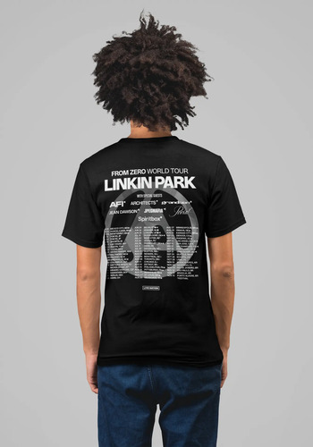 Playera Wear Print Linkin Park From Zero World Tour. Afi
