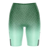 Bermuda Legging Missy Fitness Academia Verde Degrade