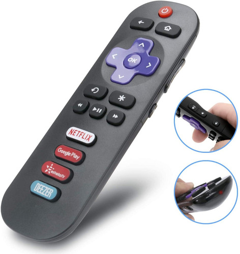 Control Remoto Para Tcl Rok U Smart Tv Google Play Estrellat