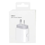 Adaptador Certificado Carga Rápida 20w Para iPhone 14 15