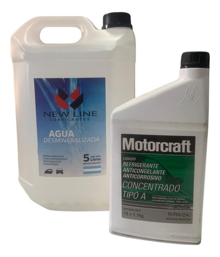 Agua Destilada + Refrigerante Concentrado Motorcraft