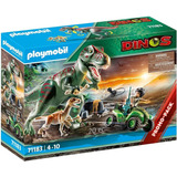 Playmobil Dinosaurios Triceratops Y Cañon Rex Jurassic World