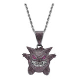 Cubana Cadena Eslabones Gengar Hip Hop Collares De Diamantes