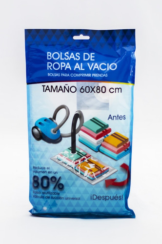 Combo X 3 Bolsa Hermtica Al Vacio 60 X 80 Cm Guardado Ropa 