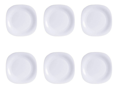 Plato Postre Luminarc Carine Vidrio Templado X12