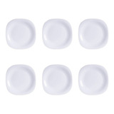 Plato Postre Luminarc Carine Vidrio Templado X12