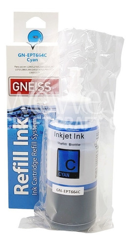 Tinta Alternativa 664 Para Epson Ecotank L220-355-380-455