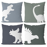 Fundas De Almohada Diseño De Dinosaurios Verdes, Juego...